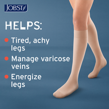 Load image into Gallery viewer, Jobst Activa Sheer 15-20 Mmhg Compression Socks Knee Closed Toe