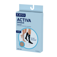 Load image into Gallery viewer, JOBST ACTIVA Opaque 15-20 mmHg Compression Socks Waist High, Closed Toe, Sun Bronze, X-Large