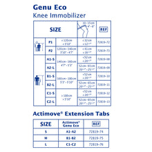 Load image into Gallery viewer, Actimove Genu Eco Extension Tabs, Blue, Small, 10 Count