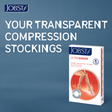 Load image into Gallery viewer, JOBST UltraSheer Compression Stockings 20-30 mmHg Knee High, Closed Toe, Honey, X-Large