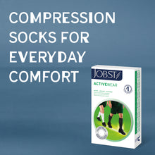 Load image into Gallery viewer, JOBST ActiveWear Compression Socks 20-30 mmHg, Knee High, Closed Toe, Black, X-Large