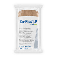 Load image into Gallery viewer, Co-Plus LF by Actimove Latex Free Cohesive Bandage, Beige, 1 in. x 5 yd., 72 Rolls