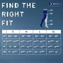 Load image into Gallery viewer, JOBST Relief Compression Stockings 20-30 mmHg Chap Right, Open Toe, Black, X-Large