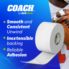 Load image into Gallery viewer, COACH by Actimove Athletic Tape Speedpack, 1.5 in x 15 yd, 32 Rolls