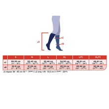 Load image into Gallery viewer, Jobst Formen Compression Socks 15-20 Mmhg Knee With Softfit Band Closed Toe Length