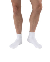 Load image into Gallery viewer, JOBST SensiFoot Diabetic Compression Socks 8-15 mmHg Mini-Crew Closed Toe, White, X-Large