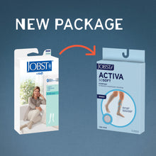 Load image into Gallery viewer, Jobst Activa Sosoft 8-15 Mmhg Compression Socks Knee Closed Toe Ribbed Design