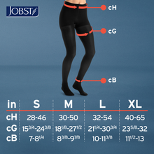 Load image into Gallery viewer, JOBST UltraSheer Compression Stockings 20-30 mmHg Waist High, Closed Toe, Midnight Navy, X-Large