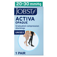 Load image into Gallery viewer, Jobst Activa Opaque 20-30 Mmhg Compression Socks Waist Closed Toe