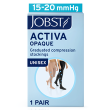 Load image into Gallery viewer, Jobst Activa Opaque 15-20 Mmhg Compression Socks Waist Closed Toe