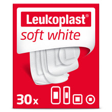 Load image into Gallery viewer, Leukoplast Soft White First Aid Bandage, 3 Assorted Sizes, Box of 30