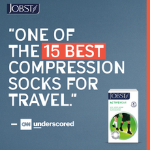 Load image into Gallery viewer, JOBST ActiveWear Compression Socks 30-40 mmHg, Knee High, Closed Toe, Black, X-Large