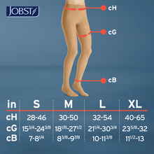 Load image into Gallery viewer, JOBST UltraSheer Compression Stockings 20-30 mmHg Waist High, Closed Toe, Honey, X-Large