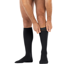 Load image into Gallery viewer, Jobst Formen Compression Socks 15-20 Mmhg Knee With Softfit Band Closed Toe Length