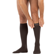 Load image into Gallery viewer, Jobst Formen Compression Socks 15-20 Mmhg Knee With Softfit Band Closed Toe Length