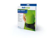 Load image into Gallery viewer, Actimove Sports Edition Back Support 4 Stays Adjustable Double Layer Compression