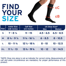 Load image into Gallery viewer, Jobst Sport Compression Socks 20-30 Mmhg Knee Closed Toe