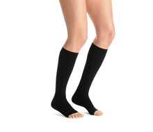 Load image into Gallery viewer, Jobst Opaque Compression Stockings 20-30 Mmhg Knee With Softfit Band Open Toe