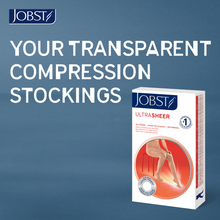 Load image into Gallery viewer, JOBST UltraSheer Compression Stockings 15-20 mmHg Waist High, Closed Toe, Honey, X-Large