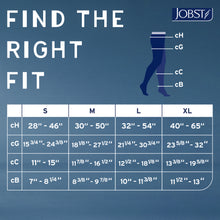 Load image into Gallery viewer, JOBST Relief Compression Stockings 15-20 mmHg Waist High, Open Toe, Black, Petite X-Large