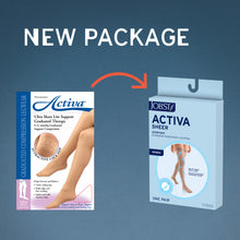 Load image into Gallery viewer, Jobst Activa Sheer 15-20 Mmhg Compression Stockings Thigh With Lace Band Closed Toe