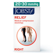 Load image into Gallery viewer, JOBST Relief Compression Stockings 20-30 mmHg Chap Right, Open Toe, Black, X-Large