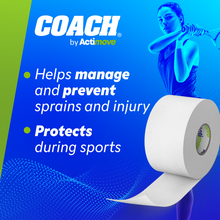 Load image into Gallery viewer, COACH by Actimove Athletic Tape Speedpack, 1.5 in x 15 yd, 32 Rolls