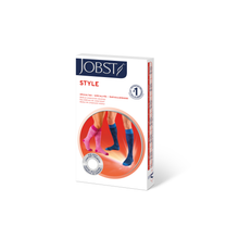 Load image into Gallery viewer, JOBST Style Soft Fit Compression Socks 30-40 mmHg, Knee High, Closed Toe, Argyle Pink, Medium Petite