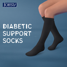 Load image into Gallery viewer, JOBST SensiFoot Diabetic Compression Socks 8-15 mmHg Knee High, Closed Toe, White, X-Large