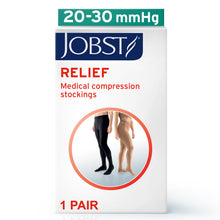 Load image into Gallery viewer, JOBST Relief Compression Stockings 20-30 mmHg Waist High, Closed Toe, Beige, X-Large