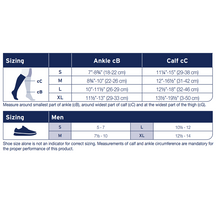 Load image into Gallery viewer, JOBST ACTIVA Men's Dress 15-20 mmHg Compression Socks Knee High, Closed Toe, Navy, X-Large
