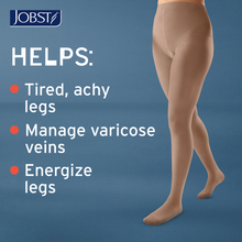 Load image into Gallery viewer, Jobst Activa Sheer 8-15 Mmhg Compression Stockings Waist Closed Toe