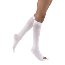 Load image into Gallery viewer, JOBST Comprinet Pro Anti-Embolism Compression Stockings Knee High, Open Toe, White, Small, 10 Pairs