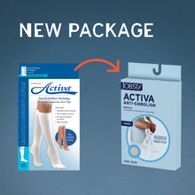 Load image into Gallery viewer, Jobst® Activa Anti-Embolism 18 Mmhg Compression Socks Knee Closed Toe