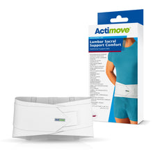 Load image into Gallery viewer, Actimove Professional Line Lumbar Sacral Support Comfort with Additional Support Belt, White, 10 in, Universal