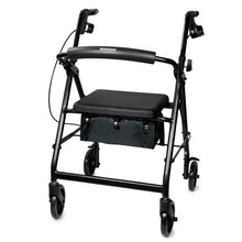Load image into Gallery viewer, 4 Wheel Rollator McKesson Folding Aluminum Frame (Black/Blue/Green/Red/Silver)