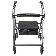 Load image into Gallery viewer, 4 Wheel Rollator McKesson Folding Aluminum Frame (Black/Blue/Green/Red/Silver)