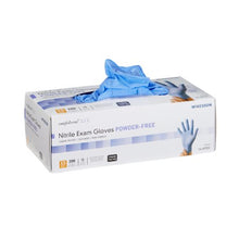 Load image into Gallery viewer, 200 Exam Glove McKesson Confiderm 3.5C NonSterile Nitrile Standard Cuff Length Textured Fingertips Blue Chemo Tested