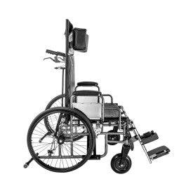 McKesson Drive Wheelchair Standard Detachable Padded Desk Arms Composite Black 20 Inch 350 lbs.