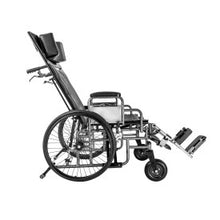 Load image into Gallery viewer, Dynarex Bariatric Reclining Wheelchair 28" x 20" Weight Capacity 750 lb.