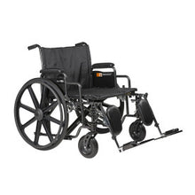 Load image into Gallery viewer, Bariatric HD Wheelchair with Elevating Leg Rest – 32" × 20" Weight capacity 700 lb.