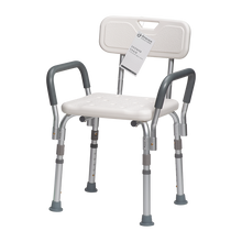 Load image into Gallery viewer, Shower Chair w/ Removable Back and Arms
