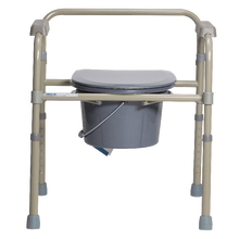Load image into Gallery viewer, Folding Bedside Commode - Bulk Packed

