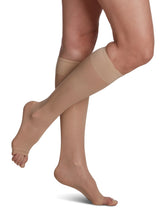 Load image into Gallery viewer, Women's Sheer Fashion Calf Open-Toe 15-20mmHg
