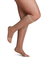 Load image into Gallery viewer, Women's Sheer Fashion Calf Open-Toe 15-20mmHg
