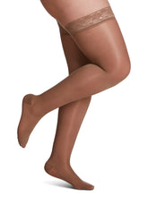 Load image into Gallery viewer, Women's Sheer Fashion Thigh-High 15-20mmHg
