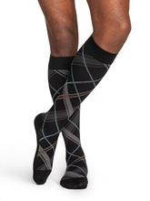 Load image into Gallery viewer, Men's Microfiber Shades Calf 15-20mmHg
