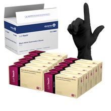 Load image into Gallery viewer, Safe-Touch Black Nitrile Exam Gloves
