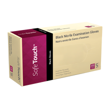 Load image into Gallery viewer, Safe-Touch Black Nitrile Exam Gloves
