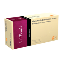Load image into Gallery viewer, Safe-Touch Black Nitrile Exam Gloves
